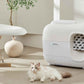 SNOW+ Self-Cleaning Cat Litter Box - Deluxe/Cream